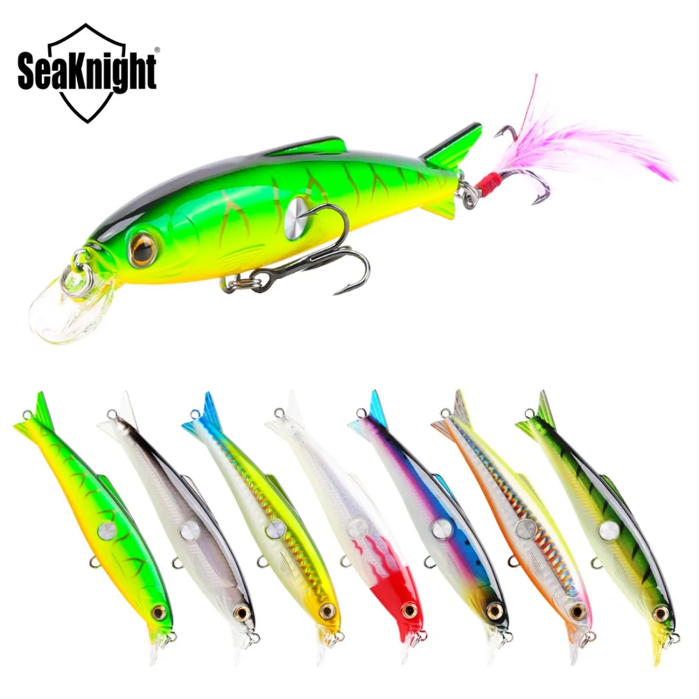 SeaKnight SK007 Minnow Fishing Lure 7PCS Wobblers 10cm 16g 0.6-1.2M Artificial Bait with Feather Carp Fishing Tackle for Fishing
SeaKnight SK007 Minnow Fishing Lure 7PCS Wobblers 10cm 16g 0.6-1.2M Artificial Bait with Feather Carp Fishing Tackle for Fishing