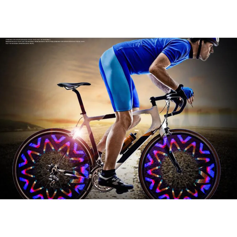 New Colorful Bike bicycle Wheel Light 16 LED Cycling Wheel Spoke Light 42 Pattern Waterproof Light
New Colorful Bike bicycle Wheel Light 16 LED Cycling Wheel Spoke Light 42 Pattern Waterproof Light