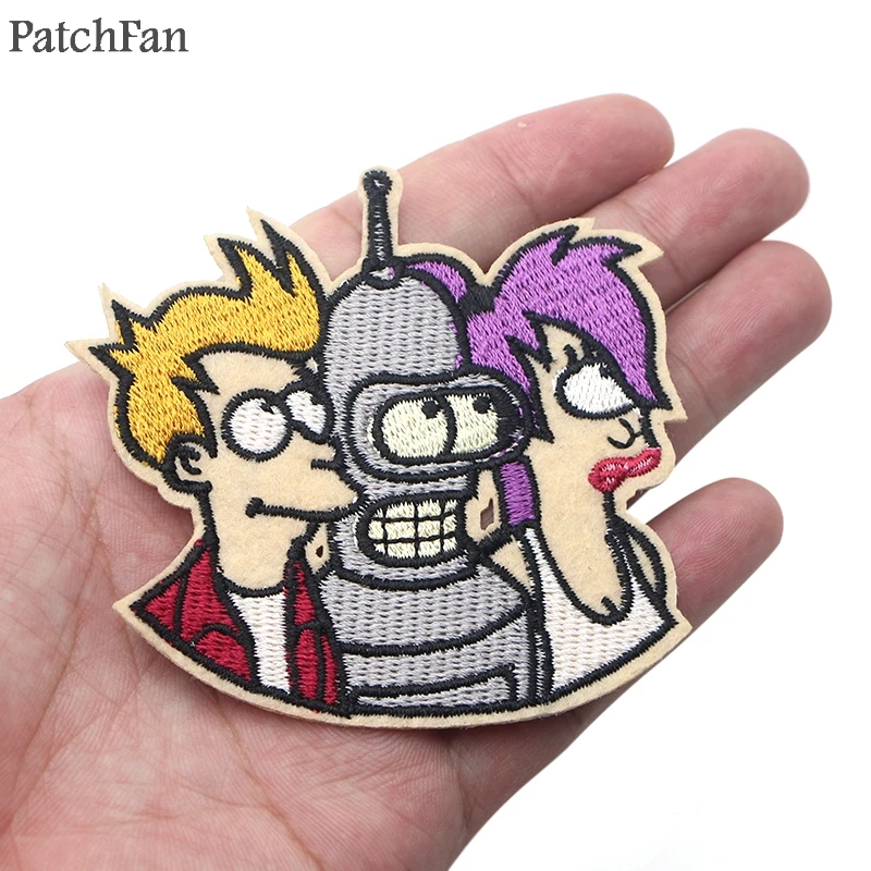 5pcs/lot Patchfan Futurama cartoon Applique patches stickers pour sewing bag jersey clothing jacket badges iron on t-shirt A0977
5pcs/lot Patchfan Futurama cartoon Applique patches stickers pour sewing bag jersey clothing jacket badges iron on t-shirt A0977