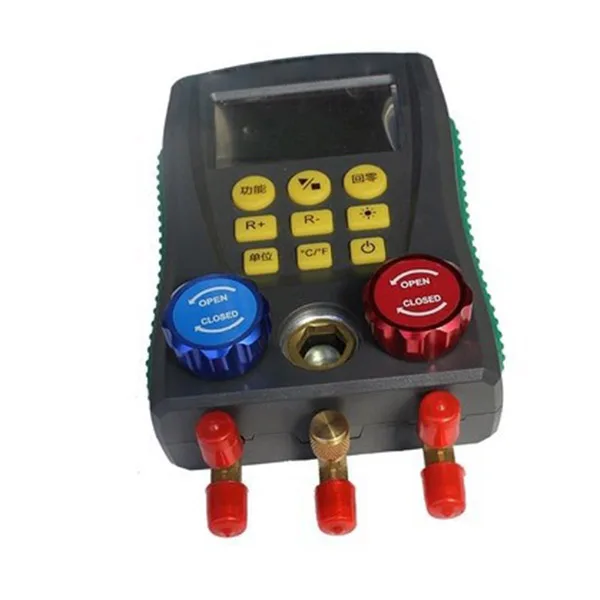 Digital Manifold Gauge Refrigeration Pressure Tester HAVC 2-Way Valve Tool GQ999
Digital Manifold Gauge Refrigeration Pressure Tester HAVC 2-Way Valve Tool GQ999