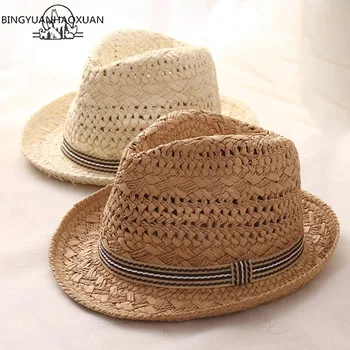 BINGYUANHAOXUAN 2018 Summer Parent-Child Raffia Straw Jazz Hat With Bands Women Kids Beach Hollow Sun Caps UV Protection
BINGYUANHAOXUAN 2018 Summer Parent-Child Raffia Straw Jazz Hat With Bands Women Kids Beach Hollow Sun Caps UV Protection