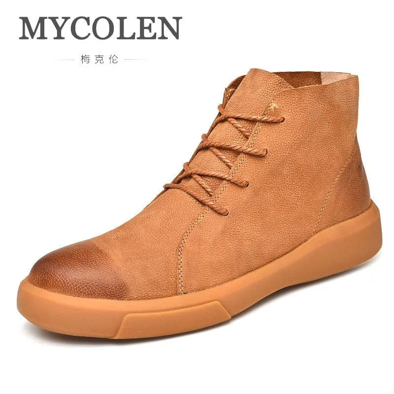 MYCORON Men'S Spring/Autumn Genuine Leather Men Waterproof Boots Work Safety Ankle Boots Men'S Boots Bota Masculina Couro
MYCORON Men'S Spring/Autumn Genuine Leather Men Waterproof Boots Work Safety Ankle Boots Men'S Boots Bota Masculina Couro