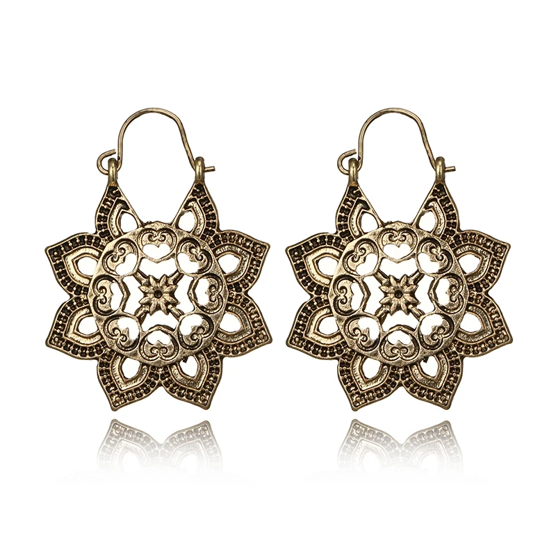 Tocona Retro Metal Gold Silver Color Hollow Carved Heart Flower Drop Earring For Wome Tribe Geometric Party Earring Jewelry 6497
Tocona Retro Metal Gold Silver Color Hollow Carved Heart Flower Drop Earring For Wome Tribe Geometric Party Earring Jewelry 6497