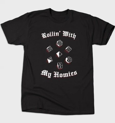 Printed Men T Shirt Cotton tshirt Rolling with the Homies O-Neck Short-Sleeve Women T-Shirt