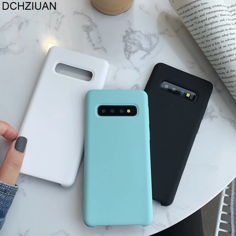 DCHZIUAN Original Logo Plain Phone Case For Samsung Galaxy S10 S10e S10 Plus Note 9 Note 8 Case Fashion Pure Color Silicon Cover
DCHZIUAN Original Logo Plain Phone Case For Samsung Galaxy S10 S10e S10 Plus Note 9 Note 8 Case Fashion Pure Color Silicon Cover