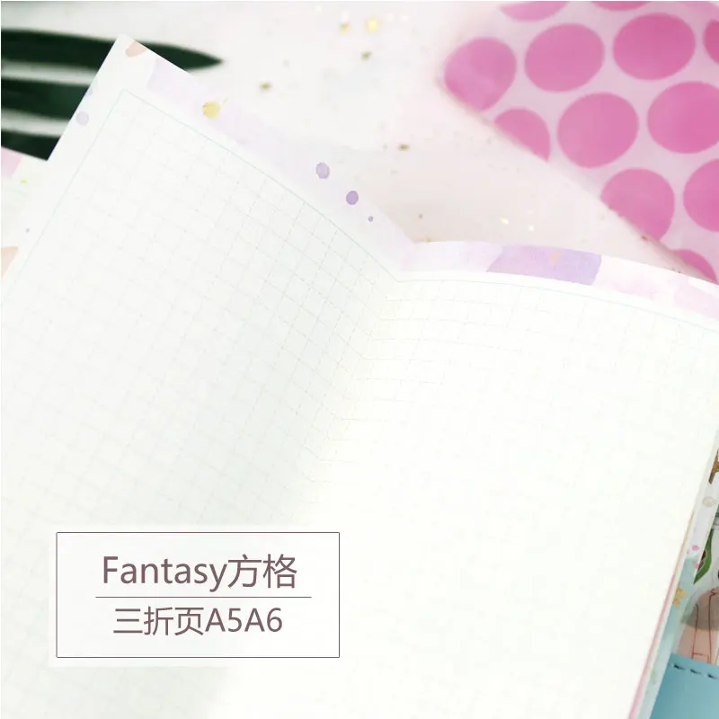 Yiwi Fantasy A5 A6 3 Folds 20 Sheets Grid 6 Holes Loose Leaf Notebook Spiral Planner Refill Inner Paper
Yiwi Fantasy A5 A6 3 Folds 20 Sheets Grid 6 Holes Loose Leaf Notebook Spiral Planner Refill Inner Paper