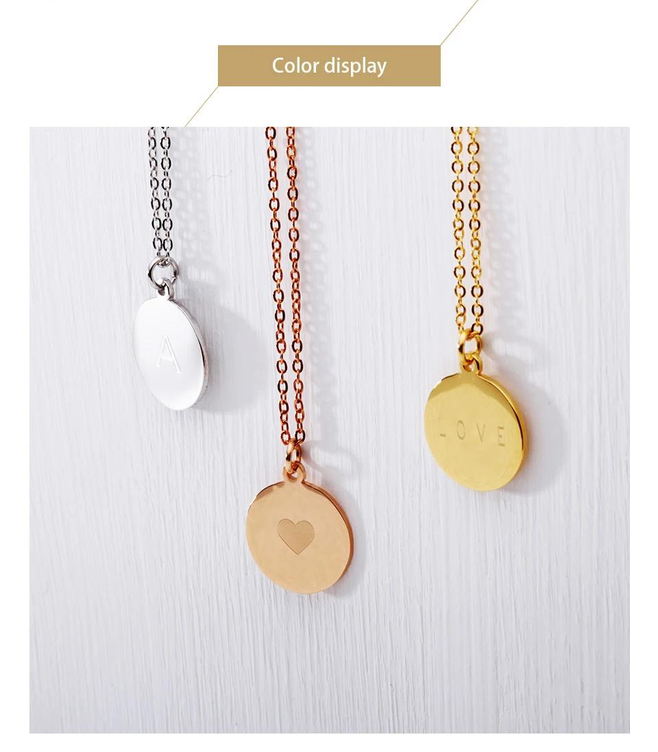 Enfashion Personalized Engrave Custom Name Necklace Gold Color Circle Bar Necklaces Pendants Women Choker Necklace Jewelry P3001 Enfashion Personalized Engrave Custom Name Necklace Gold Color Circle Bar Necklaces Pendants Women Choker Necklace Jewelry P3001