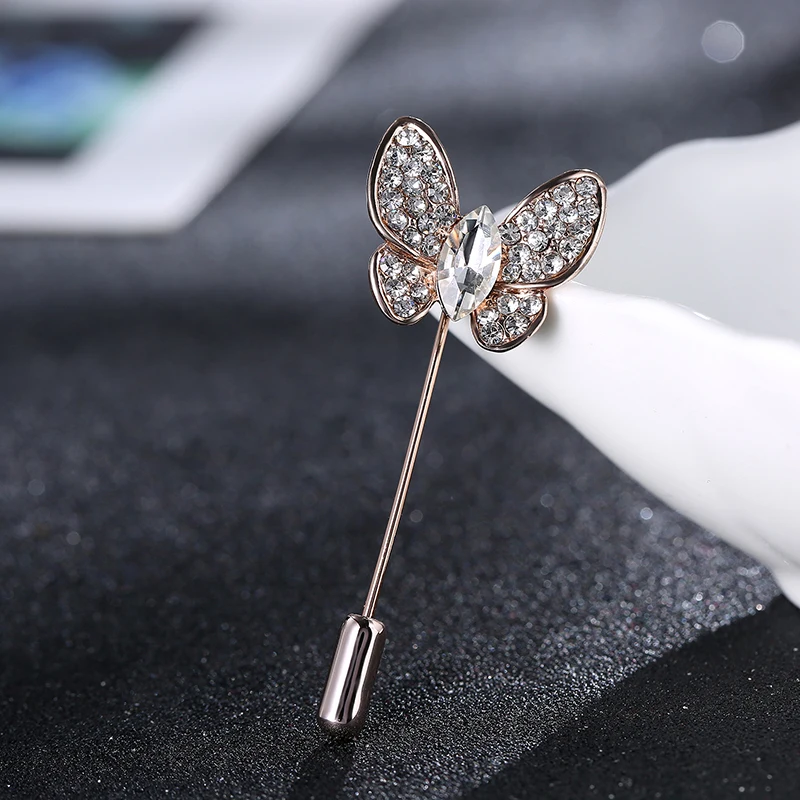 H:HYDE Fashion Rhinestone Butterfly Brooches For Women Prong Setting Crystals Gold silver colors Wedding Corsage Pins Hats Dress
H:HYDE Fashion Rhinestone Butterfly Brooches For Women Prong Setting Crystals Gold silver colors Wedding Corsage Pins Hats Dress