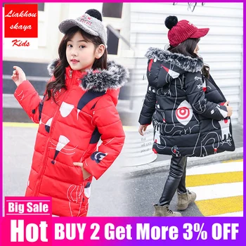 Liakhouskaya 2019 Fashion New Children's Clothing Winter Jacket For Girls Coat Cotton Printed Kids Warm Thick Fur Collar Hooded
Liakhouskaya 2019 Fashion New Children's Clothing Winter Jacket For Girls Coat Cotton Printed Kids Warm Thick Fur Collar Hooded