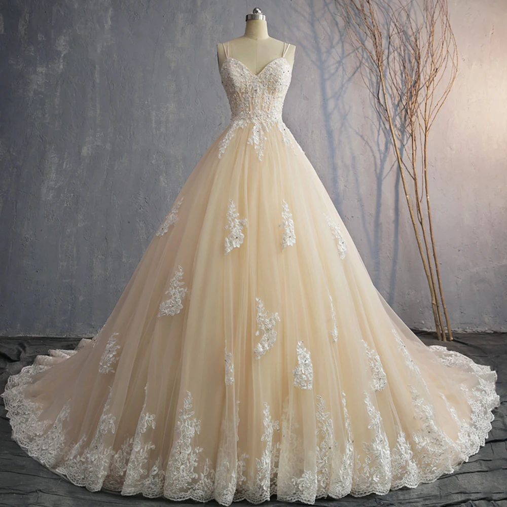 Spaghetti Straps Ball Gown Wedding Dresses Plus Size V-neck Luxury Robe de Mariee Tulle Vintage Suknia Slubna Backless Alibaba
Spaghetti Straps Ball Gown Wedding Dresses Plus Size V-neck Luxury Robe de Mariee Tulle Vintage Suknia Slubna Backless Alibaba