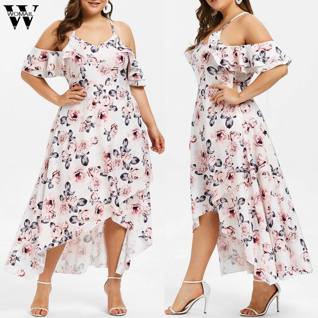 Womail Women's Plus Size dress Floral Printed Short Sleeve V-Neck Cold Shouder Dresses Dress autumn Dress Ladies XL-5XL
Womail Women's Plus Size dress Floral Printed Short Sleeve V-Neck Cold Shouder Dresses Dress autumn Dress Ladies XL-5XL