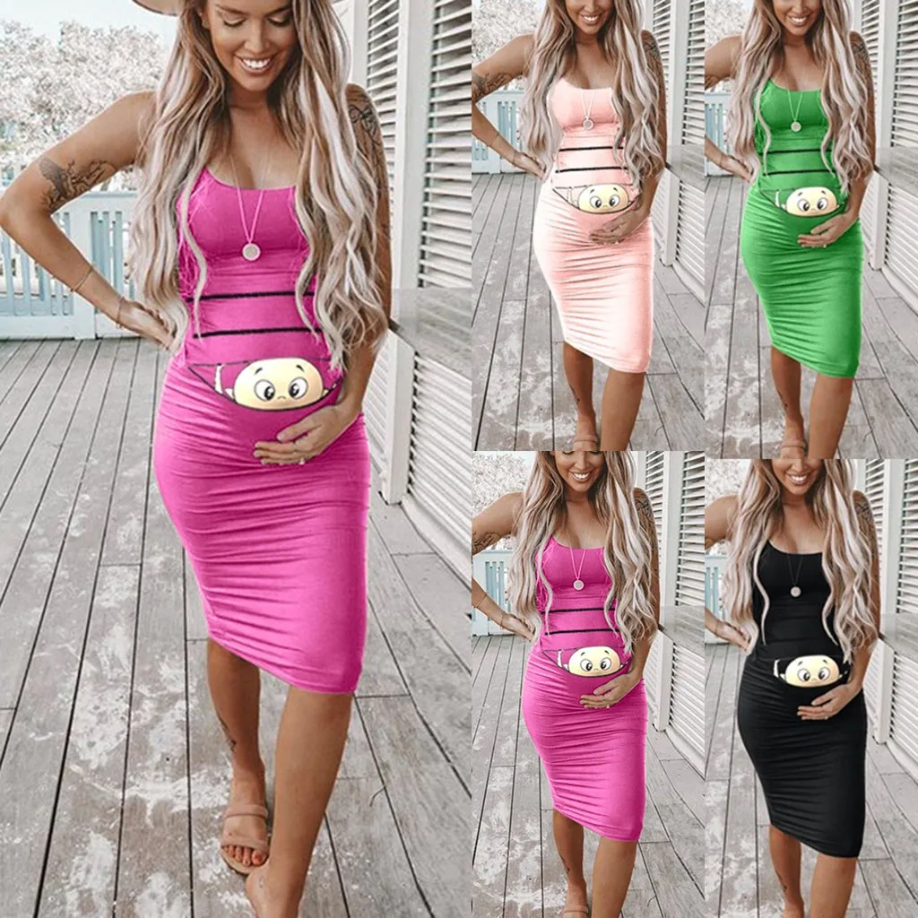 Pregnant Dress Plus Size Maternity Clothes Casual Cotton Sleeveless Cute Pattern Print Dress Solid Maternity Spring Dresses
Pregnant Dress Plus Size Maternity Clothes Casual Cotton Sleeveless Cute Pattern Print Dress Solid Maternity Spring Dresses