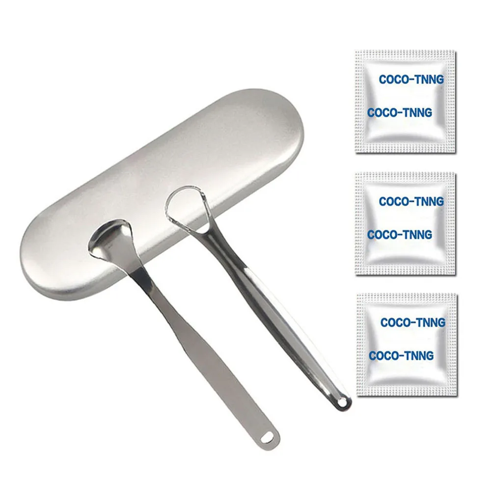 Oral Care Cleaning Kit Stainless Steel Tongue Scraper Cleaner with Carrying Case 3 Cleaning Tables
Oral Care Cleaning Kit Stainless Steel Tongue Scraper Cleaner with Carrying Case 3 Cleaning Tables