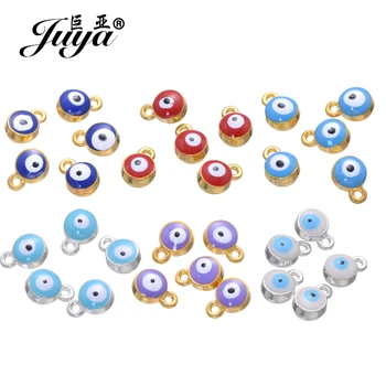 JUYA 25pcs/lot 7mm Trendy Evil Eyes Beads Alloy Charms For Bracelet Necklace Diy Jewelry Making Accessories Handmade Findings
JUYA 25pcs/lot 7mm Trendy Evil Eyes Beads Alloy Charms For Bracelet Necklace Diy Jewelry Making Accessories Handmade Findings