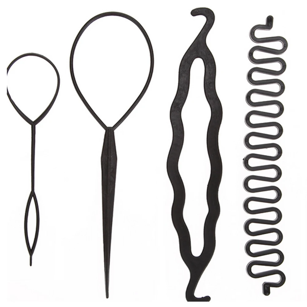 Magic Hair Styling Set Hair Pin Bun Maker Hair Braiding Twist Styling Tool 4PC/set Centipede Braids and Double Hook Plates Tool
Magic Hair Styling Set Hair Pin Bun Maker Hair Braiding Twist Styling Tool 4PC/set Centipede Braids and Double Hook Plates Tool
