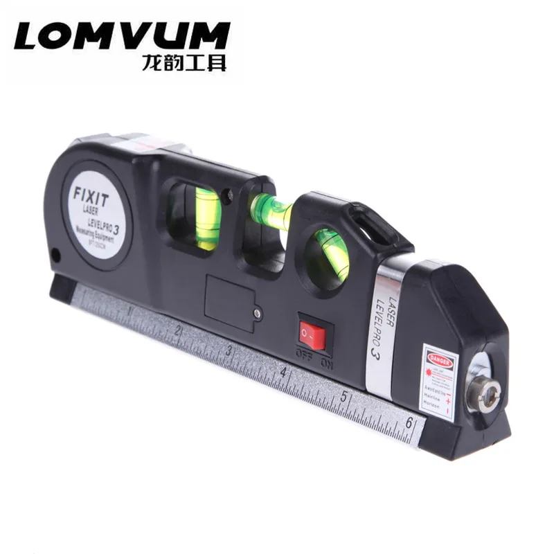 LOMVUM Laser Level Horizon Vertical Measure 8FT Aligner Standard and Metric Ruler Multipurpose Measure Level Laser Black
LOMVUM Laser Level Horizon Vertical Measure 8FT Aligner Standard and Metric Ruler Multipurpose Measure Level Laser Black