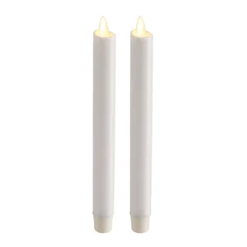 Ksperway Flameless Moving Wick LED Taper Candles Real Wax with Timer and Remote for Birthday Decoration 2pcs/set Snow White
Ksperway Flameless Moving Wick LED Taper Candles Real Wax with Timer and Remote for Birthday Decoration 2pcs/set Snow White