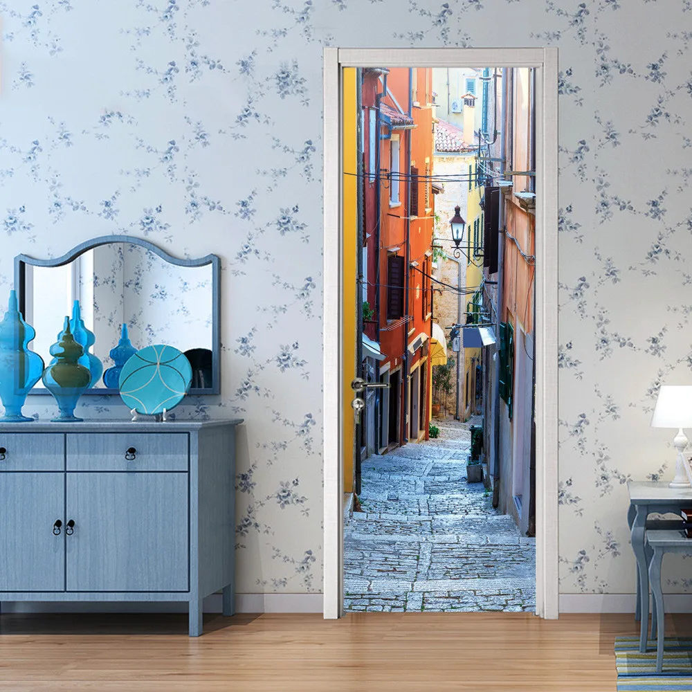 77x200cm 3D Modern Street Door Sticker PVC Self Adhesive Wallpaper DIY Waterproof Poster Mural For Livingroom Bedroom Door Decal
77x200cm 3D Modern Street Door Sticker PVC Self Adhesive Wallpaper DIY Waterproof Poster Mural For Livingroom Bedroom Door Decal