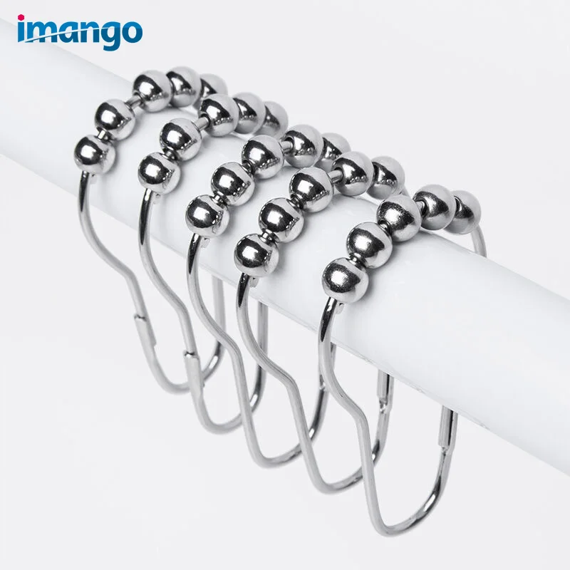 Curtain Hooks Metal Bathroom Shower Curtain Hook Accessories Window Curtains Pothook Buckle Fastener Clasp Steel Ball Smooth
Curtain Hooks Metal Bathroom Shower Curtain Hook Accessories Window Curtains Pothook Buckle Fastener Clasp Steel Ball Smooth