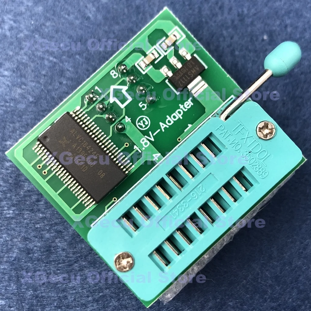 1.8V adapter for Iphone or motherboard 1.8V SPI Flash SOP8 DIP8 W25 MX25 can use on TL866CS TL866A programmers
1.8V adapter for Iphone or motherboard 1.8V SPI Flash SOP8 DIP8 W25 MX25 can use on TL866CS TL866A programmers