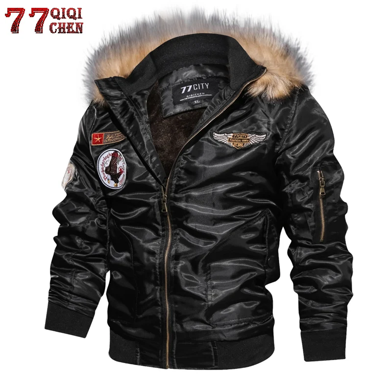 

Plus Size 4XL Thicken Winter Military Flight Jacket Men Army Air force one Tactical Jackets Windbreaker Coat chaquetas hombre