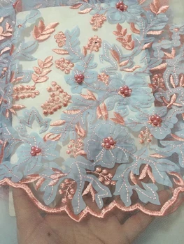 Royal Nigerian lace fabric, 3D flower African women's lace, pearl embroidery African fabric CD27611
Royal Nigerian lace fabric, 3D flower African women's lace, pearl embroidery African fabric CD27611