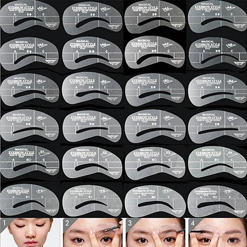 2016 New 24 Styles Eyebrow Models Eyebrows Templates Stencils DIY Makeup Styling Tools
2016 New 24 Styles Eyebrow Models Eyebrows Templates Stencils DIY Makeup Styling Tools