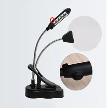 Desktop Magnifier 2.5X 5X Magnification 4 LED Assist Lamp Magnifier HD Reading Stainless Steel Stand Magnifier
Desktop Magnifier 2.5X 5X Magnification 4 LED Assist Lamp Magnifier HD Reading Stainless Steel Stand Magnifier