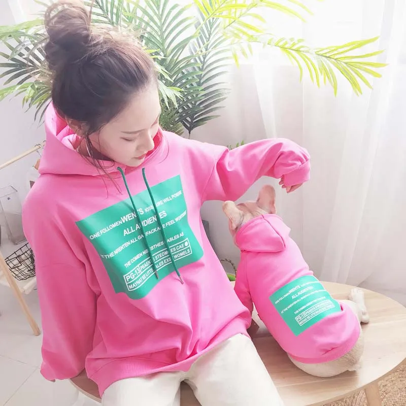 HSWLL Autumn and winter plus velvet dog clothing hooded cotton coat small dog cat clothes pet parent-child loaded French bulldog
HSWLL Autumn and winter plus velvet dog clothing hooded cotton coat small dog cat clothes pet parent-child loaded French bulldog