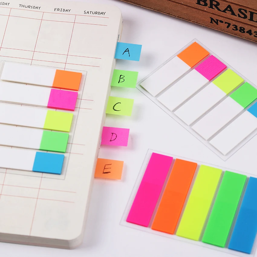 Cute Colorful Fluorescent Memo Pad Sticky Bookmark Writing Pads DIY Stationery Sticker Office School Supplies
Cute Colorful Fluorescent Memo Pad Sticky Bookmark Writing Pads DIY Stationery Sticker Office School Supplies