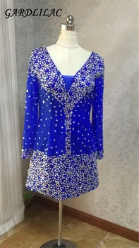 Charming Color Rhinestone Cocktail Dresses 2017 Above Knee V Neck Long Sleeves Prom Dress Women Mini Cocktail Party Gowns
Charming Color Rhinestone Cocktail Dresses 2017 Above Knee V Neck Long Sleeves Prom Dress Women Mini Cocktail Party Gowns