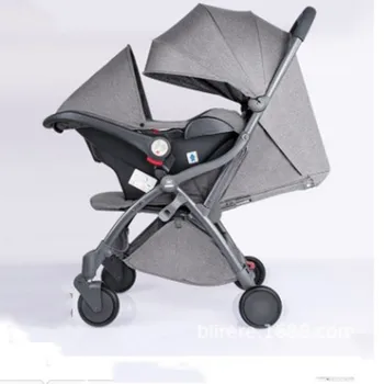 Portable pocket stroller portable folding trolley 3-in-1 baby trolley four-wheeled parachute car
Portable pocket stroller portable folding trolley 3-in-1 baby trolley four-wheeled parachute car