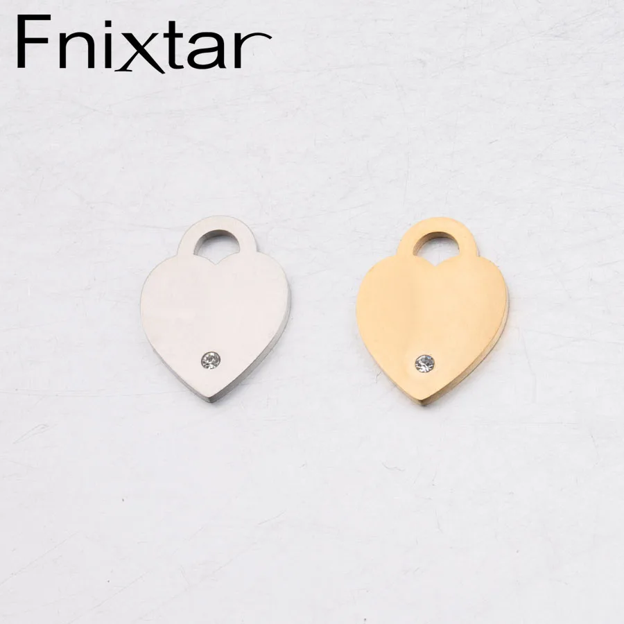 Fnixtar Mirror Polishe Stainless Steel Love Heart Charm Paved White Crystal Rhinestone Pendant For DIY Necklace 20piece/lot
Fnixtar Mirror Polishe Stainless Steel Love Heart Charm Paved White Crystal Rhinestone Pendant For DIY Necklace 20piece/lot