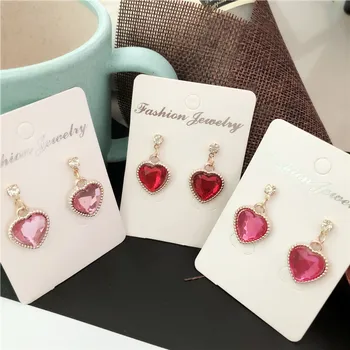 2019 new Fashion red Rhinestone Cute Peach Heart Crystal Pendant earrings For Women Jewelry Bride Wedding Party
2019 new Fashion red Rhinestone Cute Peach Heart Crystal Pendant earrings For Women Jewelry Bride Wedding Party