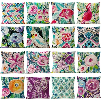 Nordic Watercolor Floral Bird Pillow Cover Red Flower Cushion Cover Home Decorative Throw Linen Pillowcase sofa Pillow Covers
Nordic Watercolor Floral Bird Pillow Cover Red Flower Cushion Cover Home Decorative Throw Linen Pillowcase sofa Pillow Covers