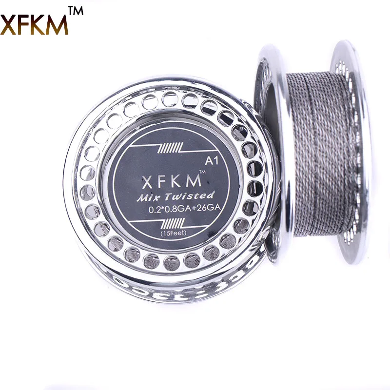 XFKM 5m/roll 0.2*0.8GA+26GA mix twisted Clapton Wire for RDA RBA Rebuildable Atomizer Heating Wires Coil Tool Heating Wire A1
XFKM 5m/roll 0.2*0.8GA+26GA mix twisted Clapton Wire for RDA RBA Rebuildable Atomizer Heating Wires Coil Tool Heating Wire A1