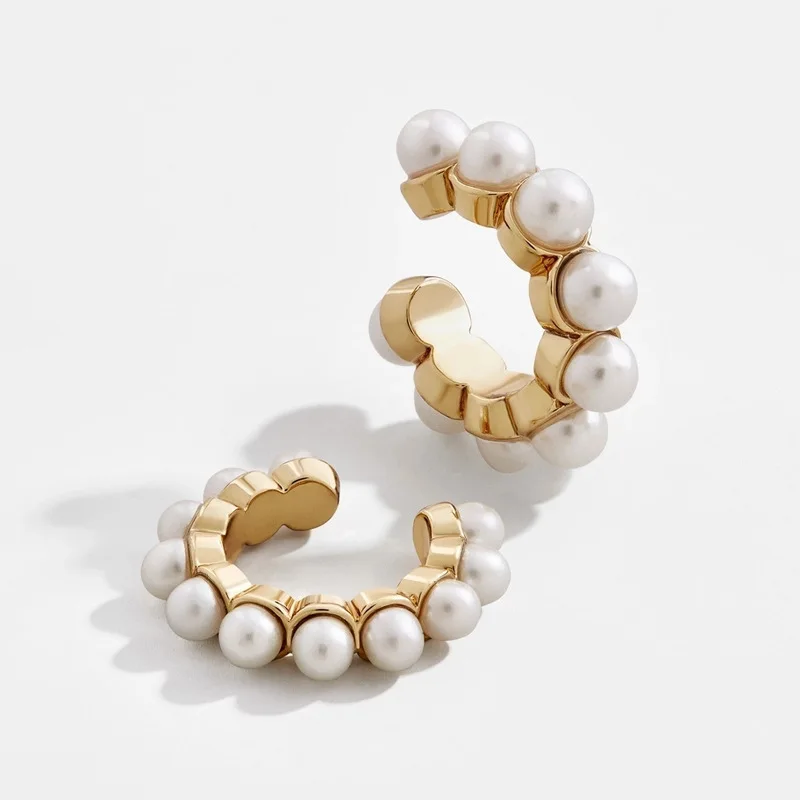 Classic Gold Color Ear Cuff Brincos New Fashion C-shape Pearl Circle Clip Earring For Women Girls Bohemian Party Wedding Jewelry
Classic Gold Color Ear Cuff Brincos New Fashion C-shape Pearl Circle Clip Earring For Women Girls Bohemian Party Wedding Jewelry