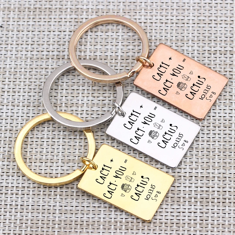 Date Personalized Customized Key Chain Cactus Pattern Motivational Jewelry Key Pendant 3 Colors Choose Couple Keyring
Date Personalized Customized Key Chain Cactus Pattern Motivational Jewelry Key Pendant 3 Colors Choose Couple Keyring