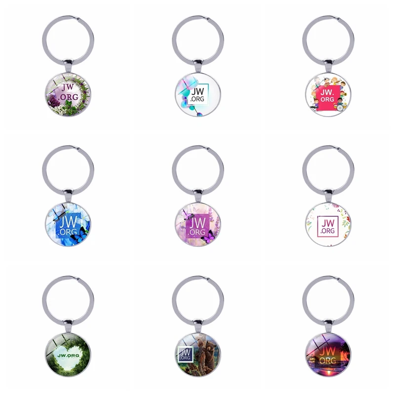 10pcs/lot 18 styles of creative patterns JW.ORG Keychain Glass Cabochon Key Ring Car Bag Charm Pendant Men Women Fashion Jewelry
10pcs/lot 18 styles of creative patterns JW.ORG Keychain Glass Cabochon Key Ring Car Bag Charm Pendant Men Women Fashion Jewelry