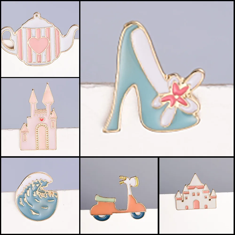 Wonderland Enamel Pin Brooch Castle Cat Crown Princess Heart Metal Button Badges on Backpack Anime Icons for Clothes pins #010
Wonderland Enamel Pin Brooch Castle Cat Crown Princess Heart Metal Button Badges on Backpack Anime Icons for Clothes pins #010