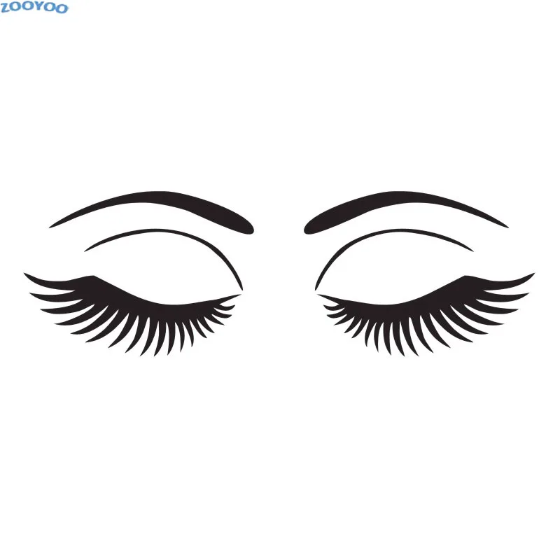 EHome-Hot-Eyes-Wall-Decals-Vinyl-Stickers-Sexy-Girl-Eyelashes-Makeup-Wall-Stickers-Adhesive-Beauty-Salon
