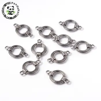 Antique Silver Color Tibetan Style Links, Nickel Free, Ring, about 17mm wide, 27mm long, hole: 2.5mm
Antique Silver Color Tibetan Style Links, Nickel Free, Ring, about 17mm wide, 27mm long, hole: 2.5mm
