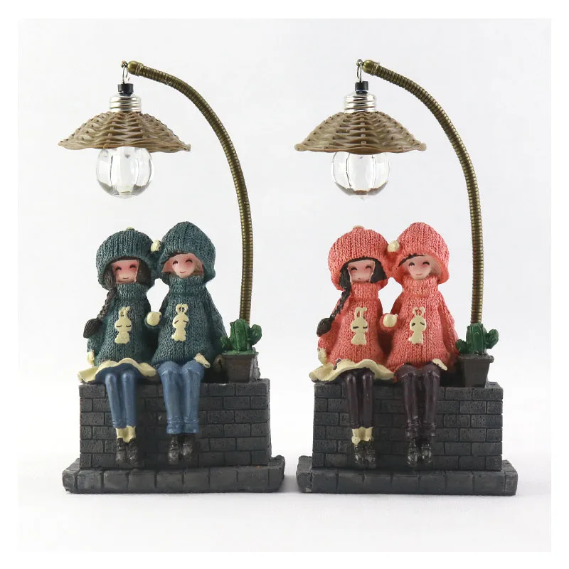 Creative Resin Wool Couple Doll Figurines Nightlight Office Desktop Crafts Cute Lovers Miniature Night Light Home Decor Gifts
Creative Resin Wool Couple Doll Figurines Nightlight Office Desktop Crafts Cute Lovers Miniature Night Light Home Decor Gifts