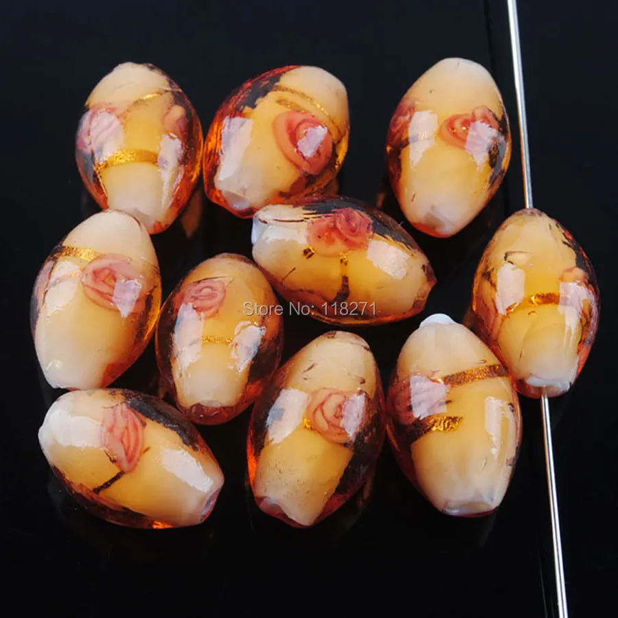 WOJIAER Free Shipping 10pcs/lot Tiger Yellow Dichroic Glass Rice 11x16MM Loose Beads Jewelry PW3050
WOJIAER Free Shipping 10pcs/lot Tiger Yellow Dichroic Glass Rice 11x16MM Loose Beads Jewelry PW3050
