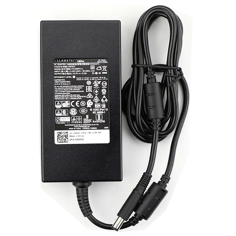19.5V 9.23A 7.4x5.0mm 180W new original AC Adapter DA180PM111 Portable Laptop Charger for Dell Precision M4700 M6400 74X5J
19.5V 9.23A 7.4x5.0mm 180W new original AC Adapter DA180PM111 Portable Laptop Charger for Dell Precision M4700 M6400 74X5J