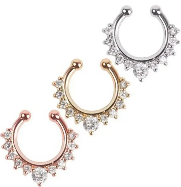 moda joyas Beaded Clip On Fake Septum Clicker Non Piercing Nose Ring Hoop Body Jewelry For Women
moda joyas Beaded Clip On Fake Septum Clicker Non Piercing Nose Ring Hoop Body Jewelry For Women
