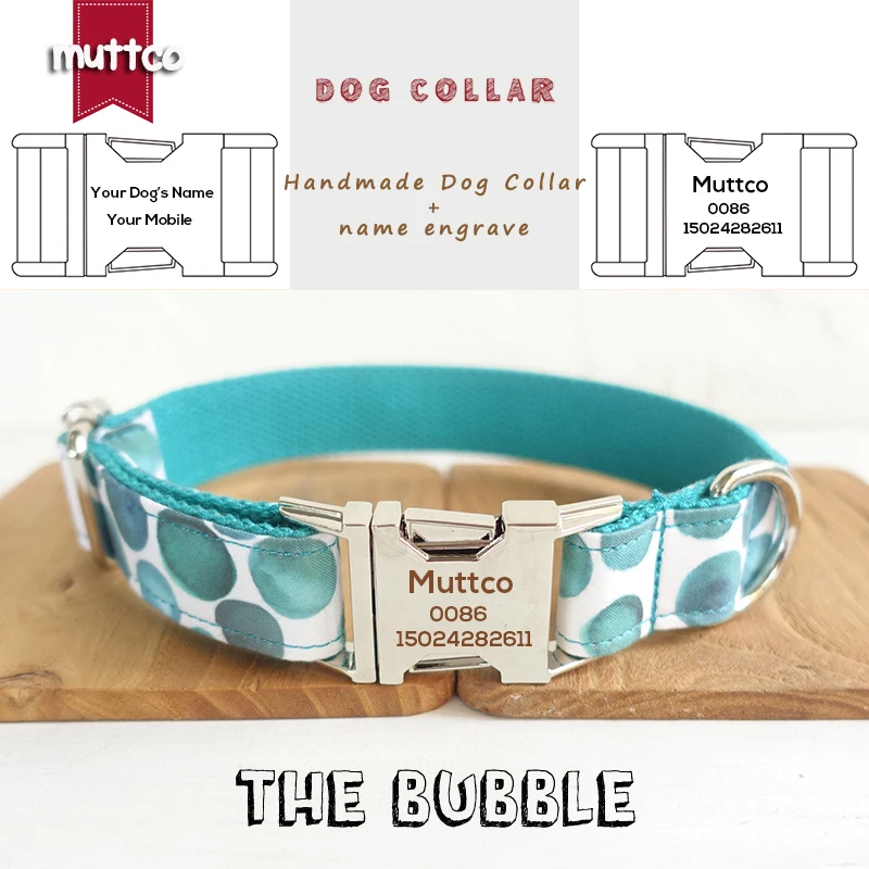 MUTTCO retailing self-design laser engraved dog collar THE BUBBLE unique Anti-lost dog collars and leashes 5 sizes UDC053
MUTTCO retailing self-design laser engraved dog collar THE BUBBLE unique Anti-lost dog collars and leashes 5 sizes UDC053