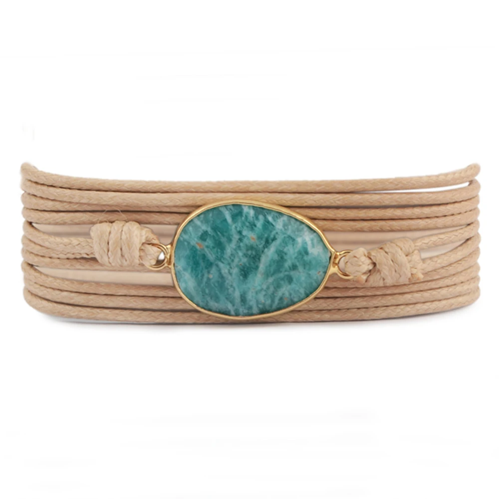 Dropshipping Wrap Bracelets Natural Stones Charm 5 Times Friendship Bracelet Boho Bracelet Homme Geniue Amazonite Handmade Cuff
Dropshipping Wrap Bracelets Natural Stones Charm 5 Times Friendship Bracelet Boho Bracelet Homme Geniue Amazonite Handmade Cuff