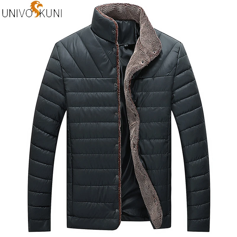 UNIVOS KUNI Winter Warm Jacket Men's Casual Stand Collar Solid Color Striped Button Parkas Homme Large Size Cotton Coat Q5232
UNIVOS KUNI Winter Warm Jacket Men's Casual Stand Collar Solid Color Striped Button Parkas Homme Large Size Cotton Coat Q5232