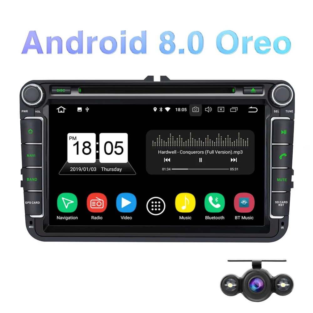Pumpkin 2 Din 8'' Android 8.0 Car DVD Player GPS Navigation Octa Core 4GB RAM Car Stereo For VW/Skoda/Seat/Golf Car Audio Stereo
Pumpkin 2 Din 8'' Android 8.0 Car DVD Player GPS Navigation Octa Core 4GB RAM Car Stereo For VW/Skoda/Seat/Golf Car Audio Stereo